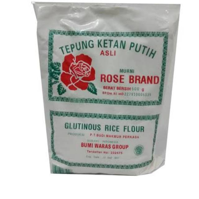 Tepung Ketan Putih Rose Brand 500gr | Shopee Indonesia
