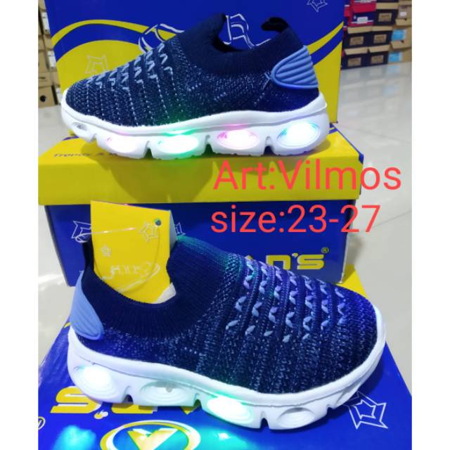 Sepatu Anak-anak LED kedal kedil Merek Dans Art Viloms | Shopee Indonesia