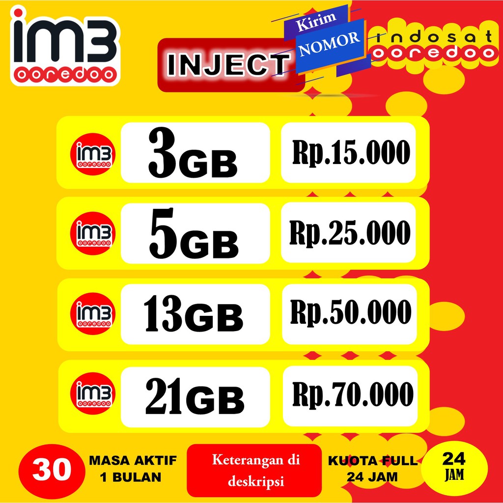 Inject Kuota Ilegal : Harga Paket Inject Terbaik Voucher Mei 2021 Shopee Indonesia