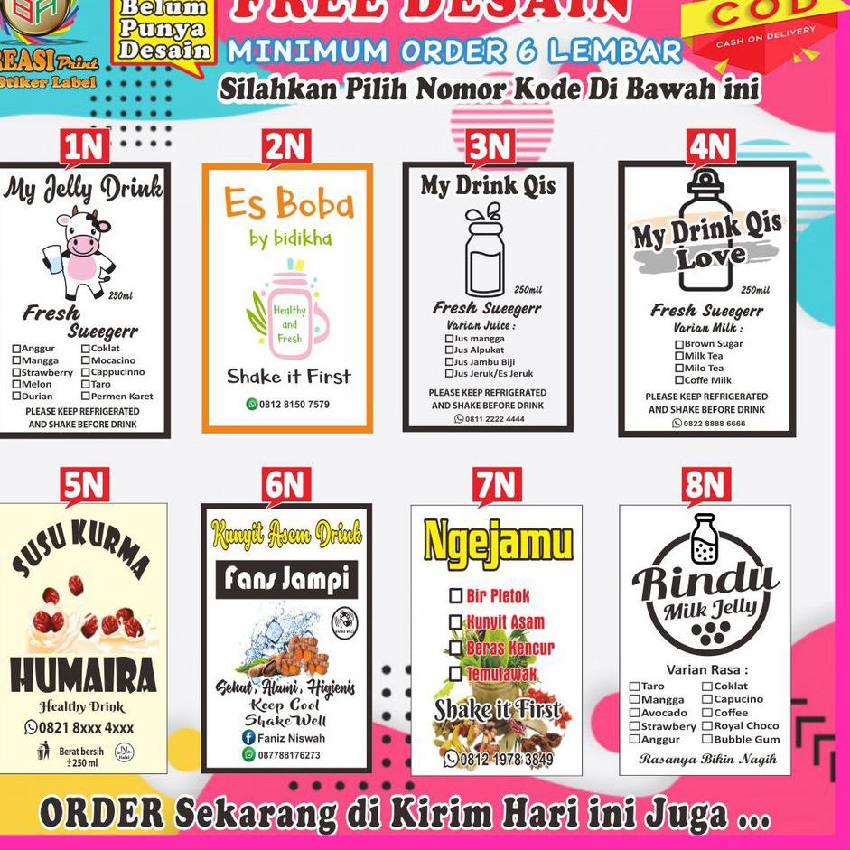 Desain stiker botol yang transparan memberikan tampak bersih dan . Harga Stiker Jamu Label Terbaru September 2021 Biggo Indonesia