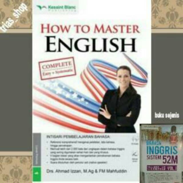 Buku Bahasa Inggris &quot; HOW TO MASTER ENGLISH + CD AUDIO &quot; | Shopee Indonesia