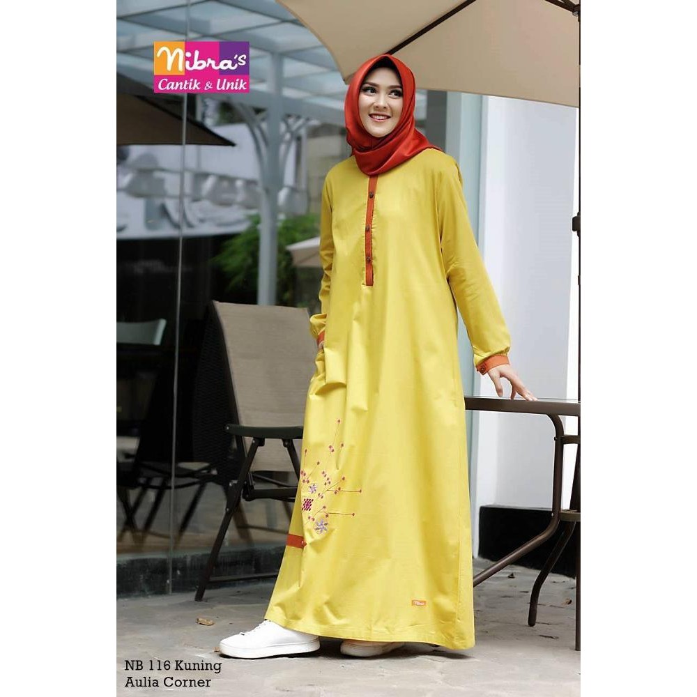  Baju  Muslim Warna  Kuning  Kunyit Ragam Muslim