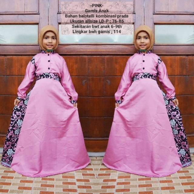 Bac 30 Gamis Batik Anak Modern Dan Terbaru All Color Shopee
