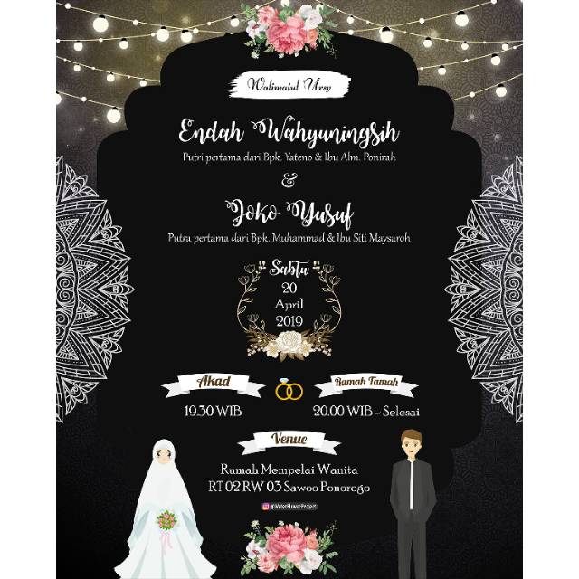 Undangan Digital Gambar Jpg By Template Shopee Indonesia