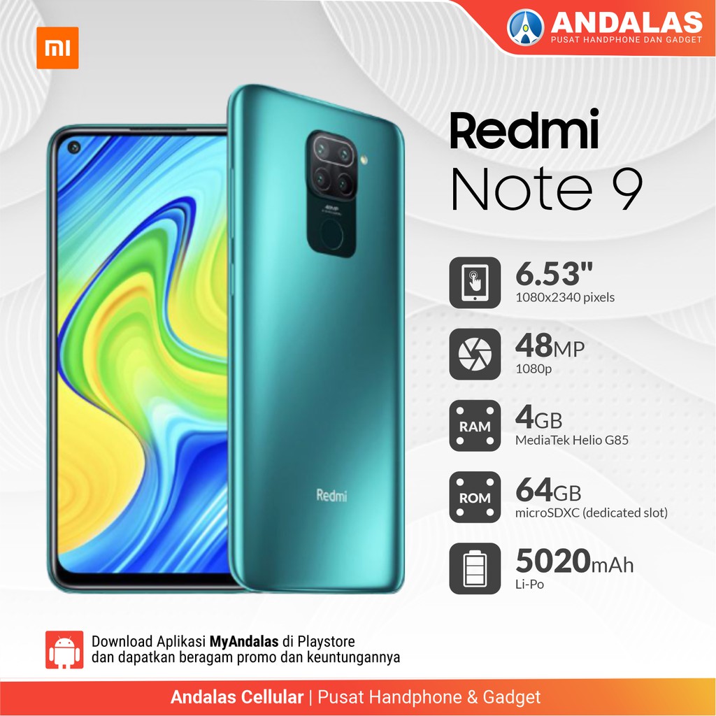 Handphone Xiaomi Redmi Note 9 4gb 64gb Resmi Indonesia Xiaomi Redmi Note 9 Pro 128GB 6GB RAM 667.