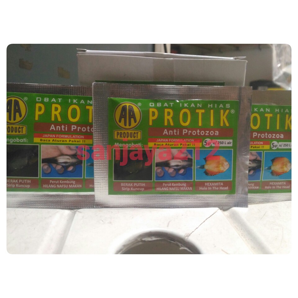 Obat Ikan Aa Protik Anti Protozoa Obat Berak Putih Dll Shopee