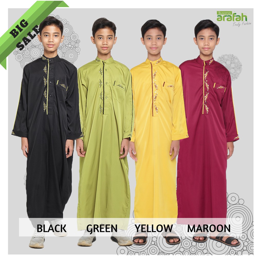 Jubah Anak Laki Laki Usia 1 16 Tahun Gamis Anak Laki Laki