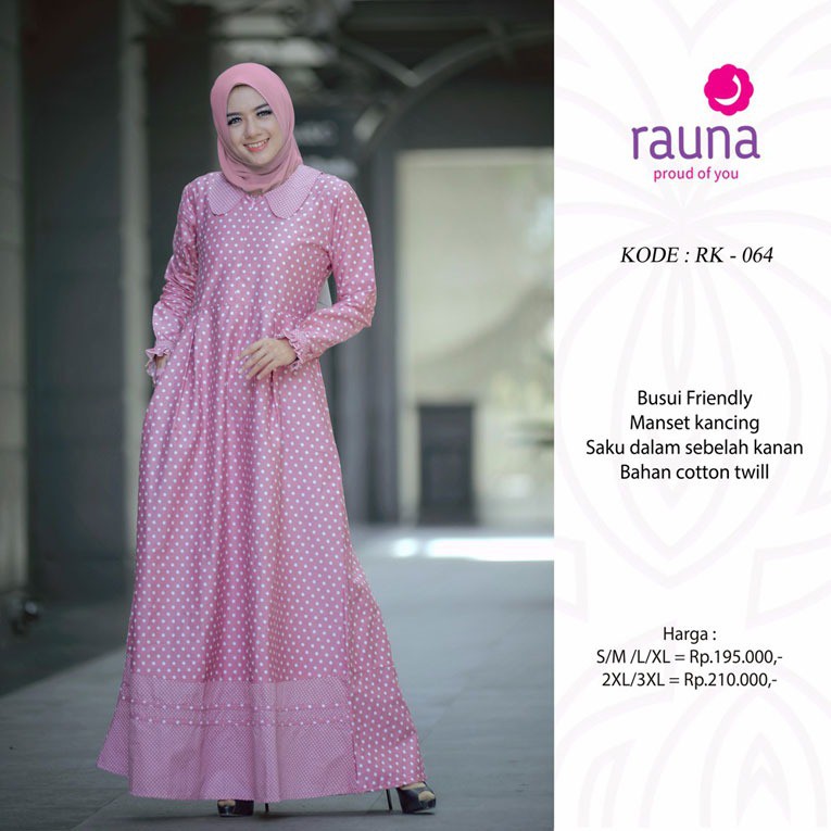 Rauna Gamis Rk64 Rk64 Pink Gamis Terbaru Gamis Rauna Gamis