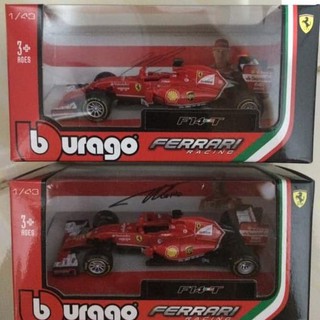 Burago Formula Ferrari F14 T Kimi Alonso Dan Ferarri 2012 Skala 1 43 1407
