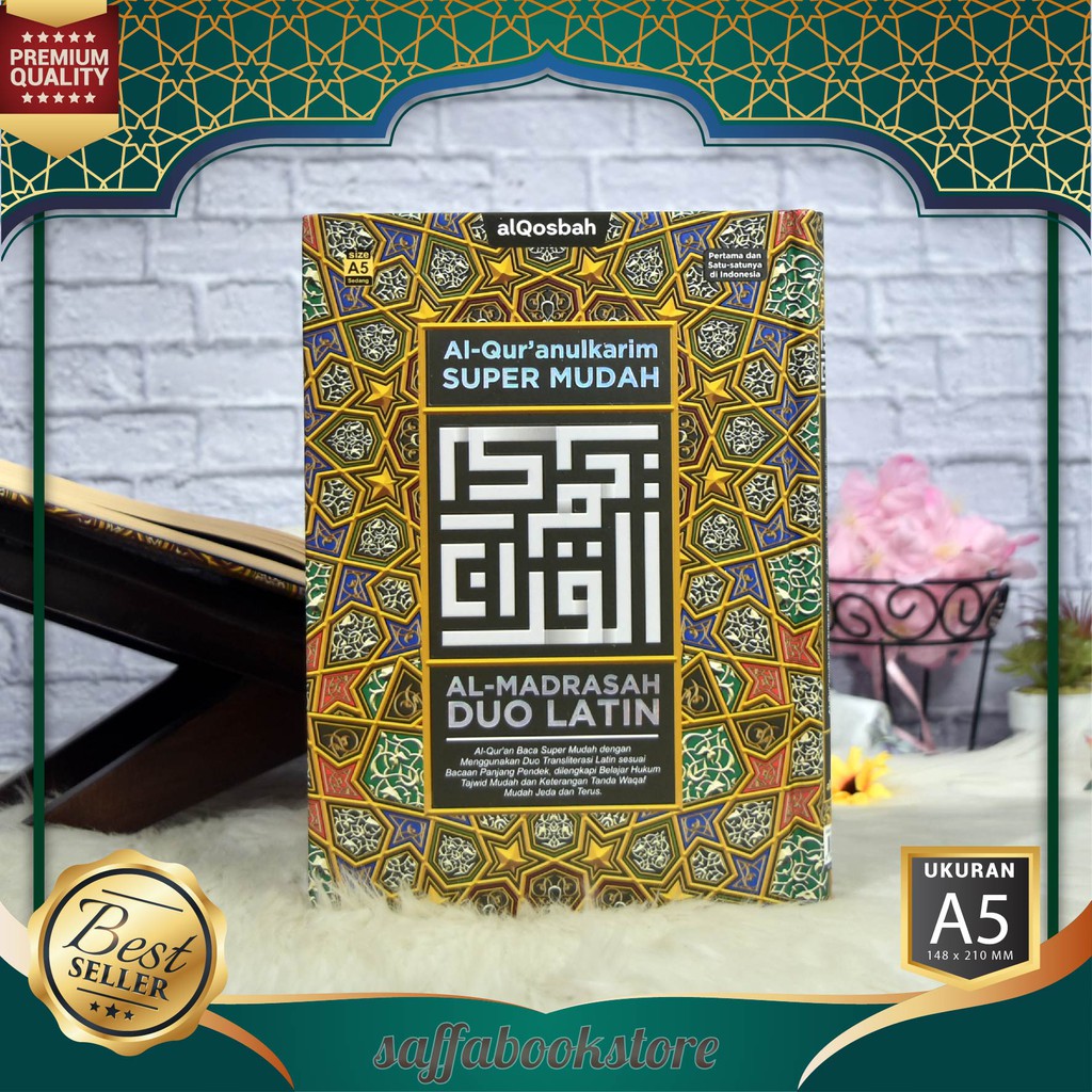 Thalika alkitabu la rayba feehi hudan lilmuttaqeena · 3. Al Quran Al Madrasah Duo Latin A5 Alqosbah Al Quran 30 Juz Al Quran Translate Alquran Perkata Shopee Indonesia