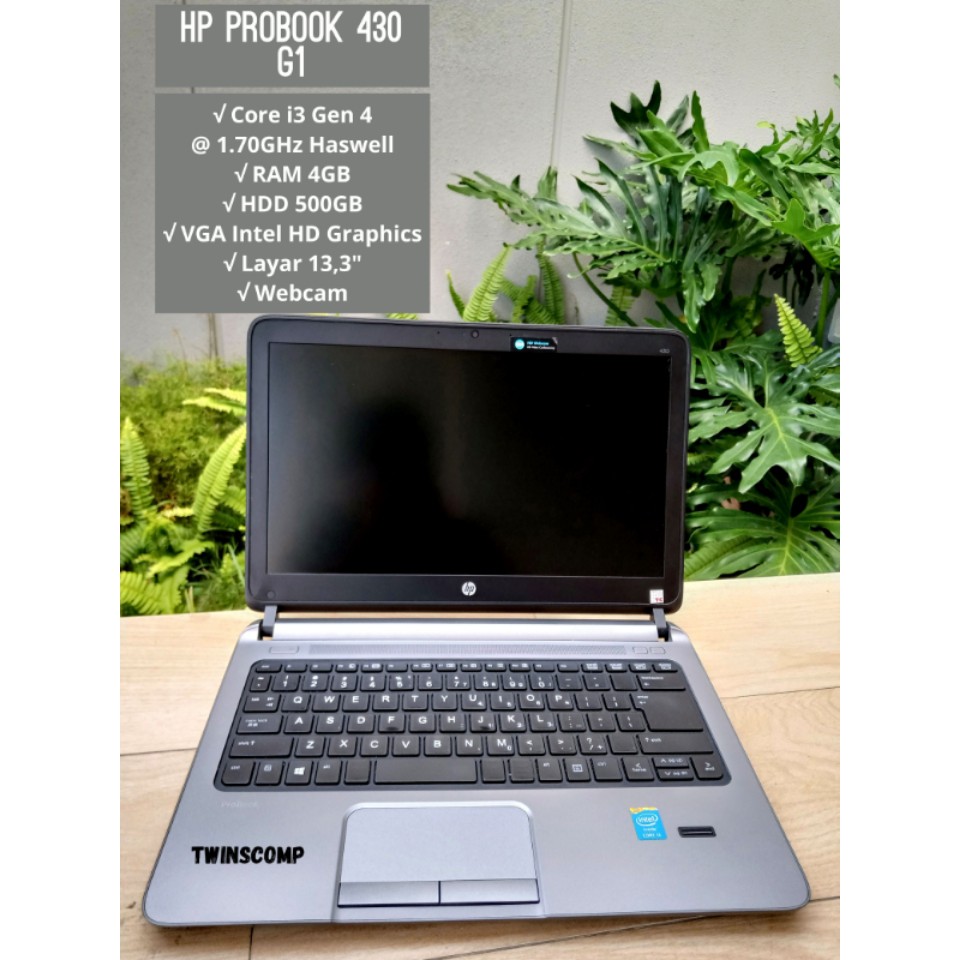 Beli hp probook 430 g6 terbaik di bhinneka. Jual Hp Probook 430 G1 Core I3 Gen 4 Haswell Ram 4gb Slim Indonesia Shopee Indonesia