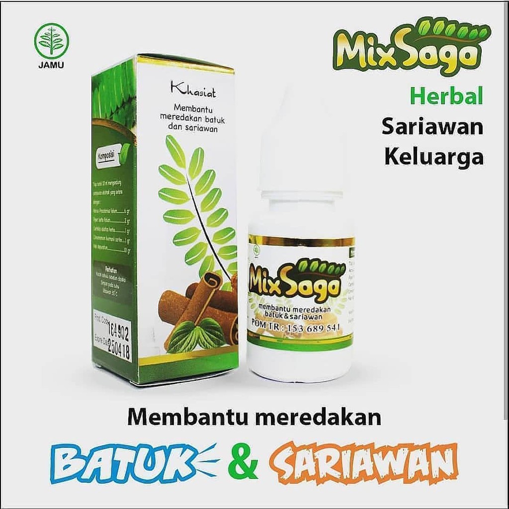 Mixsaga Mix saga obat batuk sariawa anak original | Shopee Indonesia