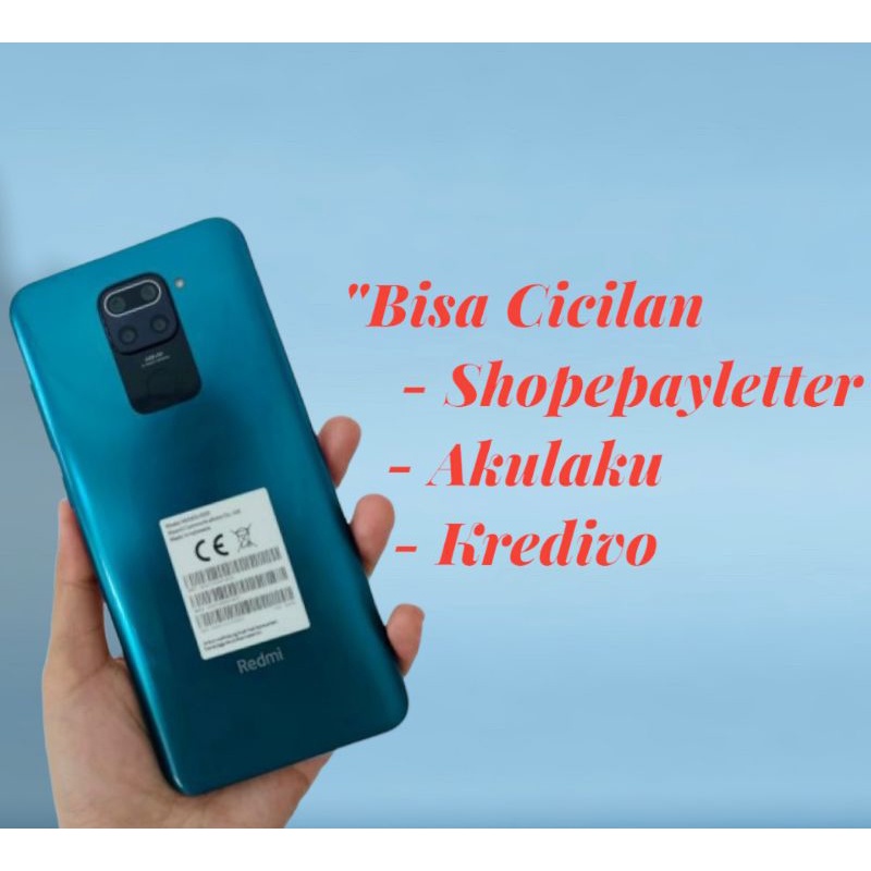 Jual handphone second termurah xiaomi redmi note 9 4/64 hp seken/hp bekas fullset no kendala