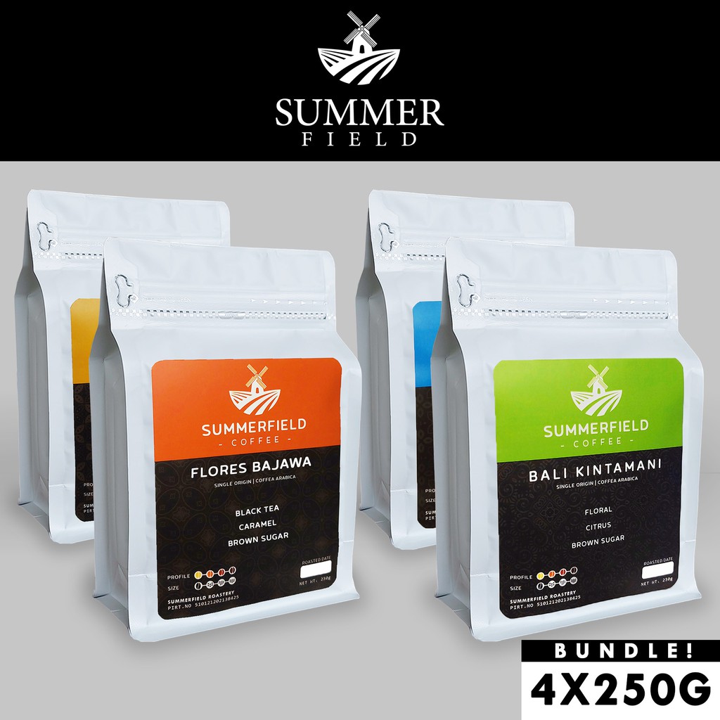 Much like the days of being forced to drink gas station coffee on the go, the days of only choosing betwee. Summerfield Coffee Bundle Mandailing Flores Toraja Kintamani 4x250g Shopee Indonesia