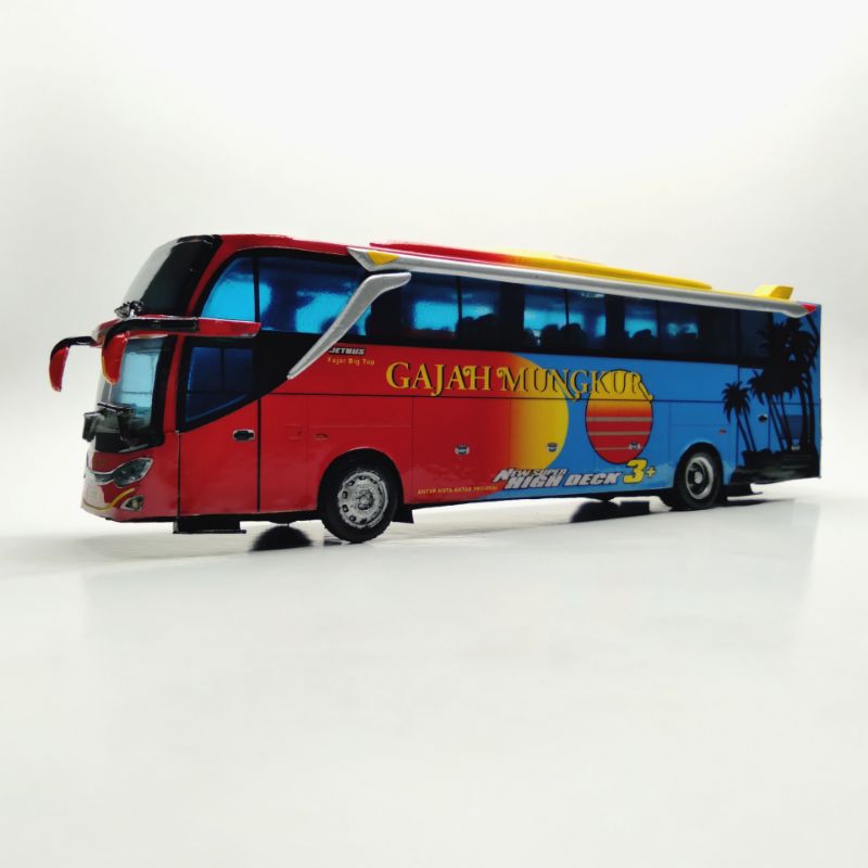 Mulai dari big top, executive, vip, dan patas ac. Miniatur Bus Gajah Mungkur Newjetbusshd3 Shopee Indonesia