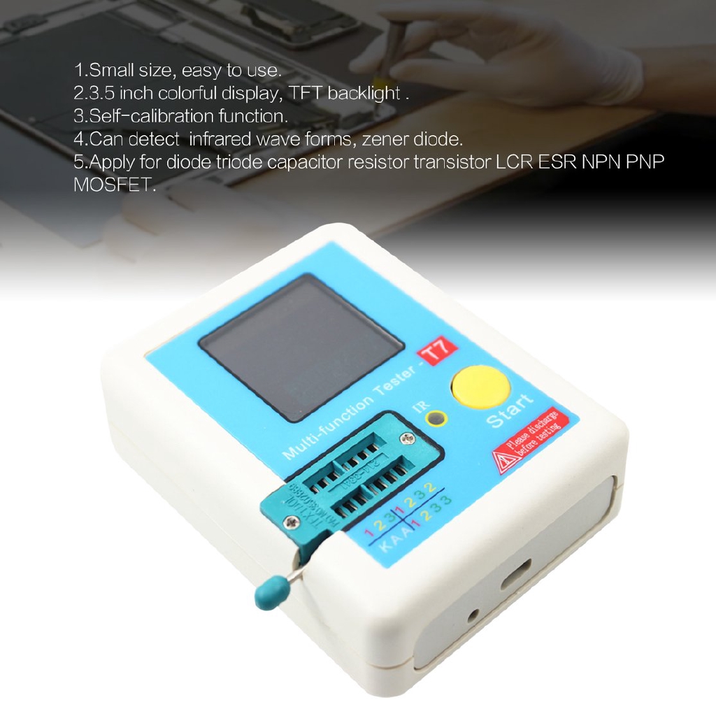 Lcr T7 Transistor Tester Tft Diode Triode Capacitance Meter