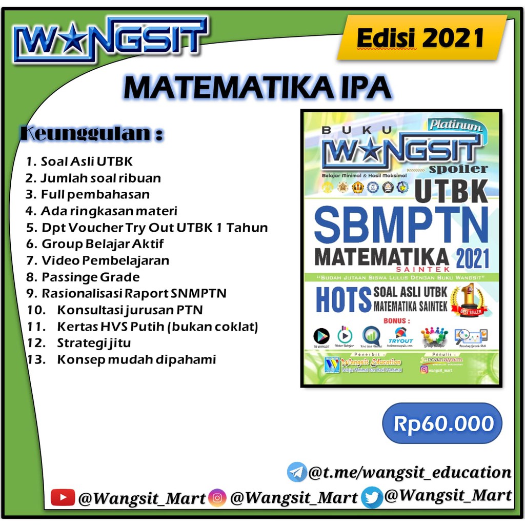 💡materi matematika dasar 💡 hallo karena aku udah selesai utbk, aku mau share catatan aku tentang matematika, bisa berguna untuk matdas simak. Buku Wangsit Spoiler Utbk Sbmptn 2021 Matematika Saintek Platinum Shopee Indonesia