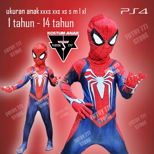 Pria dewasa anak anak spider man cosplay kostum 3d cetak zentai semua marvel dengan harga murah spiderman baju lycra suit,beli dari penjual di tiongkok dan . Kostum Spiderman Costume Ps4 Advanced Suit Insomniac Kostum Anak Spider Man Baju Spiderman Impor Shopee Indonesia