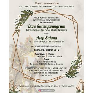 Undangan Digital Jpg Rustic By Template Shopee Indonesia