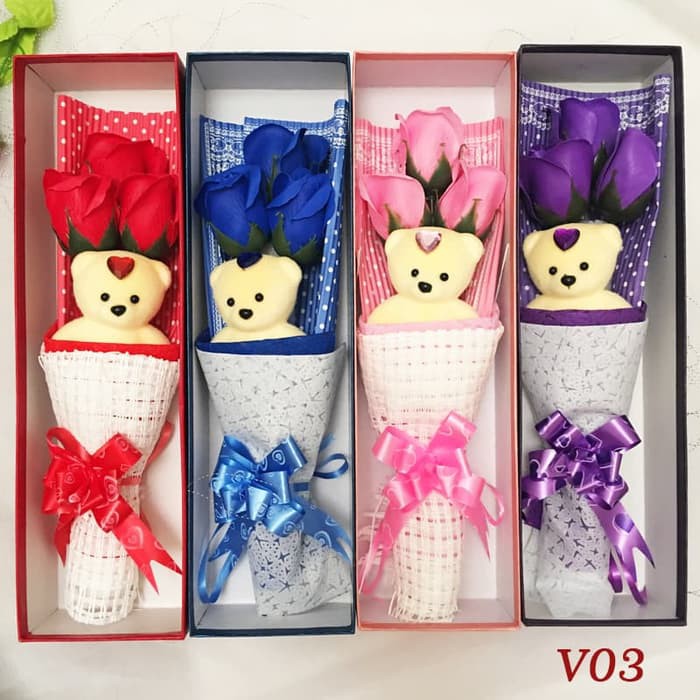 Bunga Kotak Valentine/ Kado Anniversary/ Kado Hari Ibu V03 | Shopee  Indonesia
