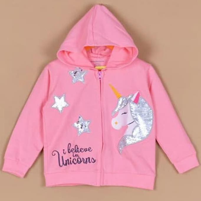 Jaket mantel lengan panjang rainbow dash twilight sparkle kuda unicorn. Jaket Anak Perempuan Jaket Anak Perempuan Pink Unicorn Hoodie Zipper Jacket Shopee Indonesia