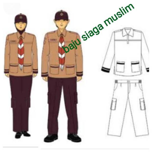 Jual Baju pramuka siaga muslim Indonesia|Shopee Indonesia