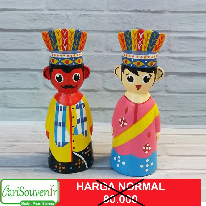 Boneka Ondel-Ondel Apin dan Munah Cantik | Shopee Indonesia