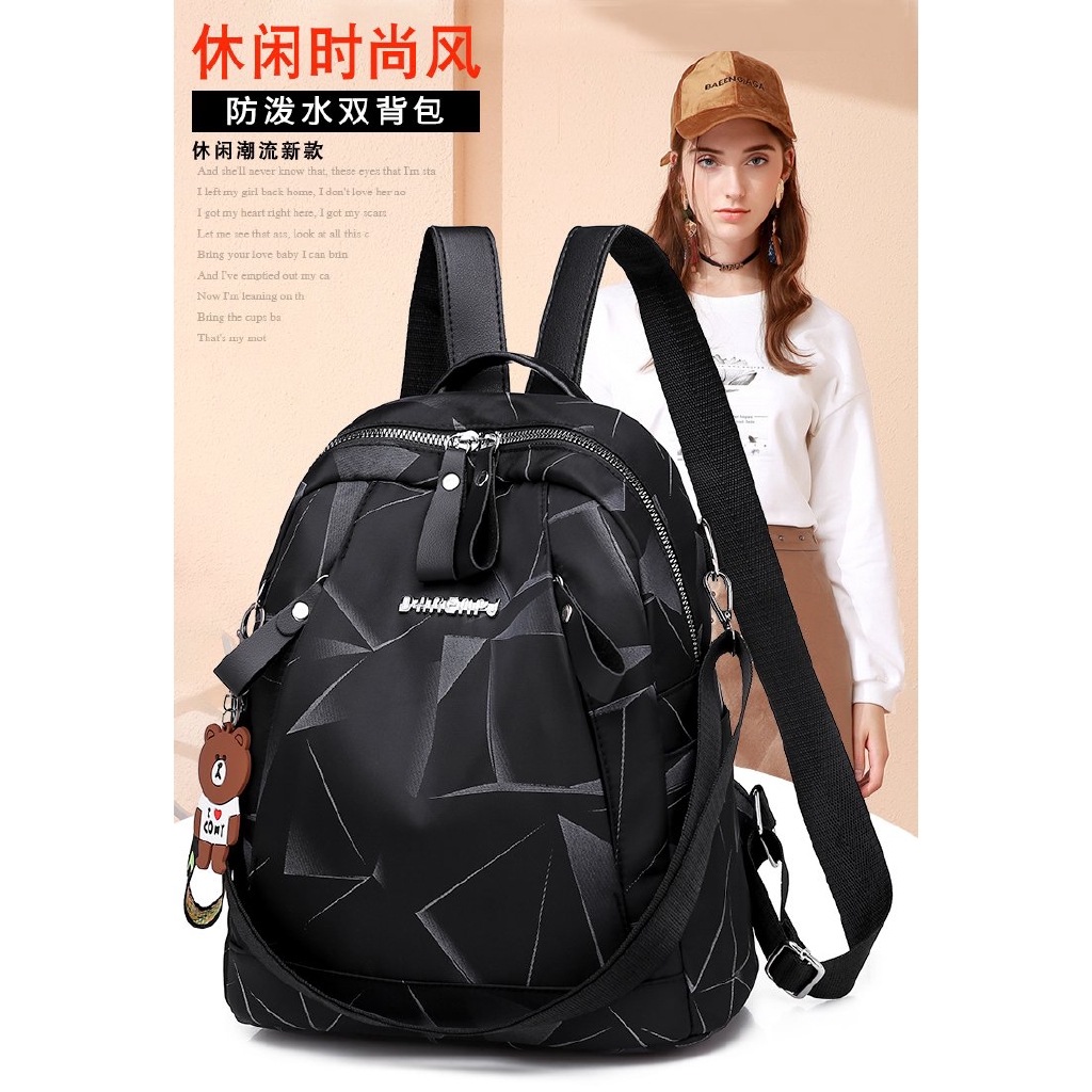 Tas Ransel Wanita Casual Untuk Travel Sekolah Shopee Indonesia