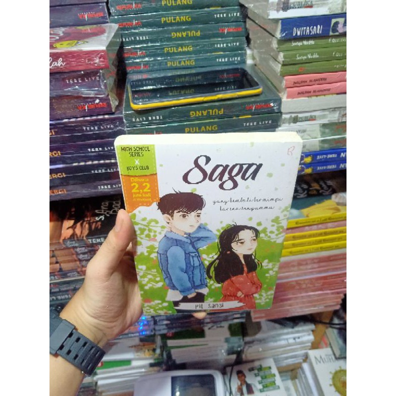 Sementara cerita fiksi adalah cerita khayalan yang . Buku Novel Saga By Pit Sansi Shopee Indonesia