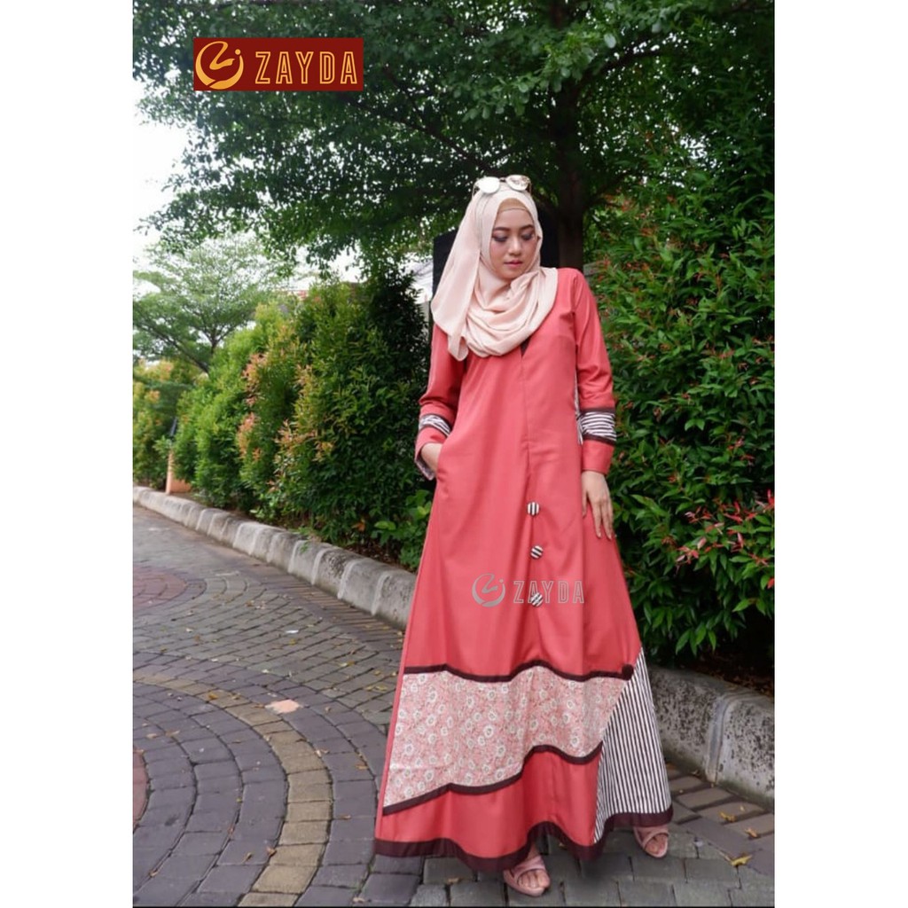 Koleksi Gamis Modern Terbaru Zayda Shopee Indonesia
