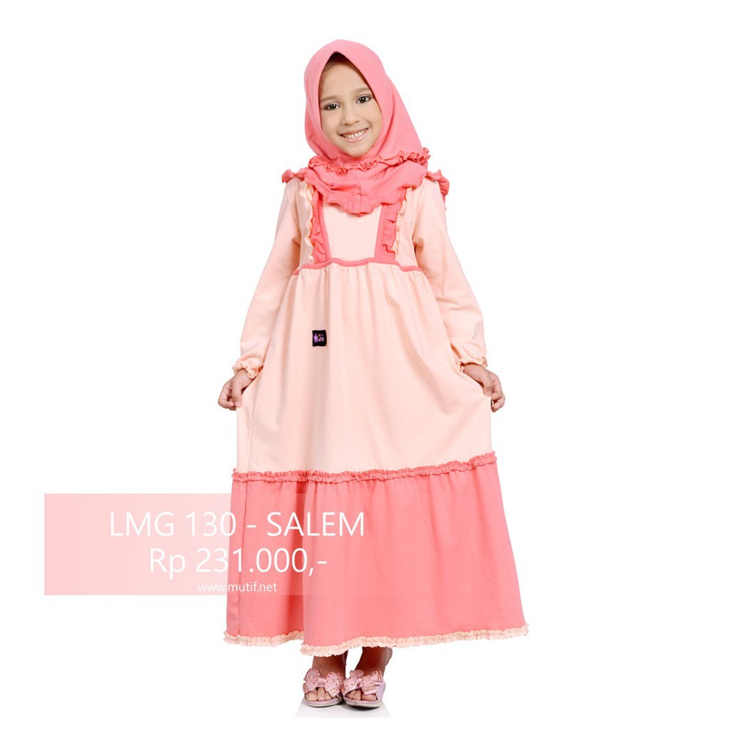 Gamis Anak Terbaru Adem Bagus Dan Nyaman Mutif Little Lmg130