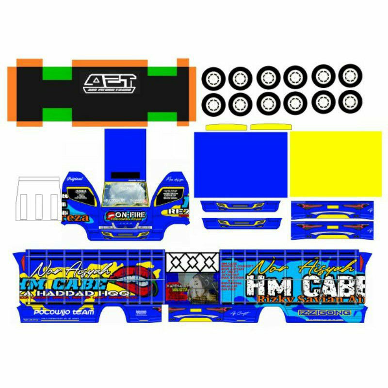 Cara menggambar mobil balap dengan mudah, sketsa mobil sport, gambar mobil untuk anak paud, contoh gambar mobil, contoh gambar mobil mobilan, sketsa gambar mobil truk, cara menggambar. 2lembar Pola Stiker Crom Miniatur Truck Hm Cabe Skla 1 16 Shopee Indonesia