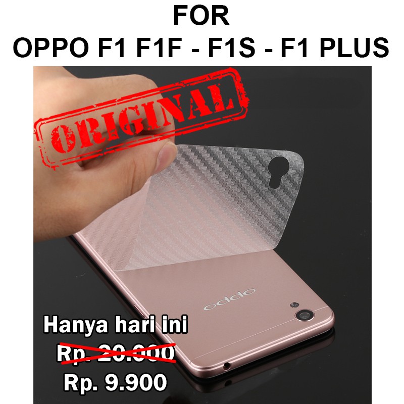 Beli oppo f1 plus aman & garansi shopee. Jual Skin Carbon Oppo F1 F1f F1s F1 Plus Garskin Hp Anti Gores Belakang Layar Shopee Indonesia