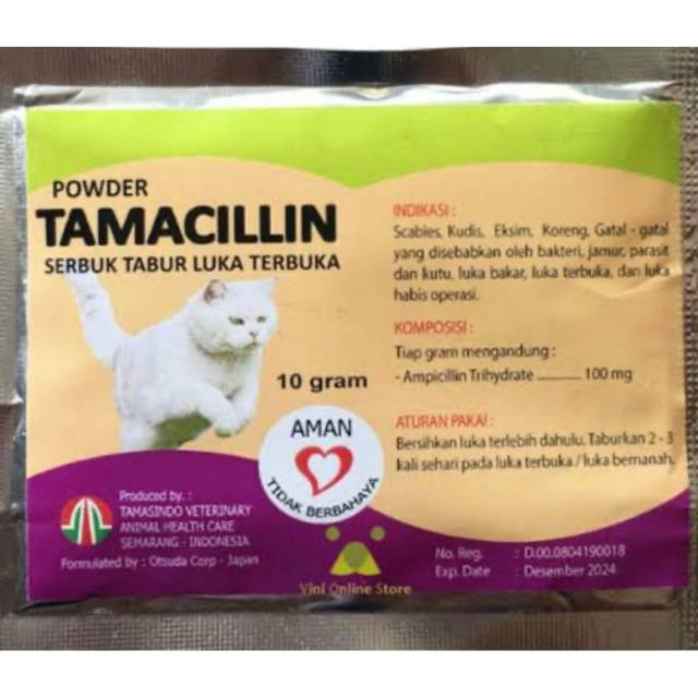 ✓ cara mengecek, ✓ cara mengobati. Tamacilin Cat Obat Tabur Untuk Luka Kucing Shopee Indonesia