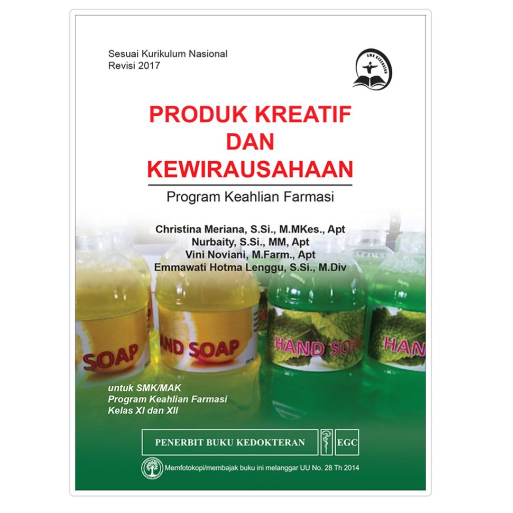 Soal produk kreatif dan kewirausahaan kelas 12 smk : Produk Kreatif Kewirausahaan Program Keahlian Farmasi SMK