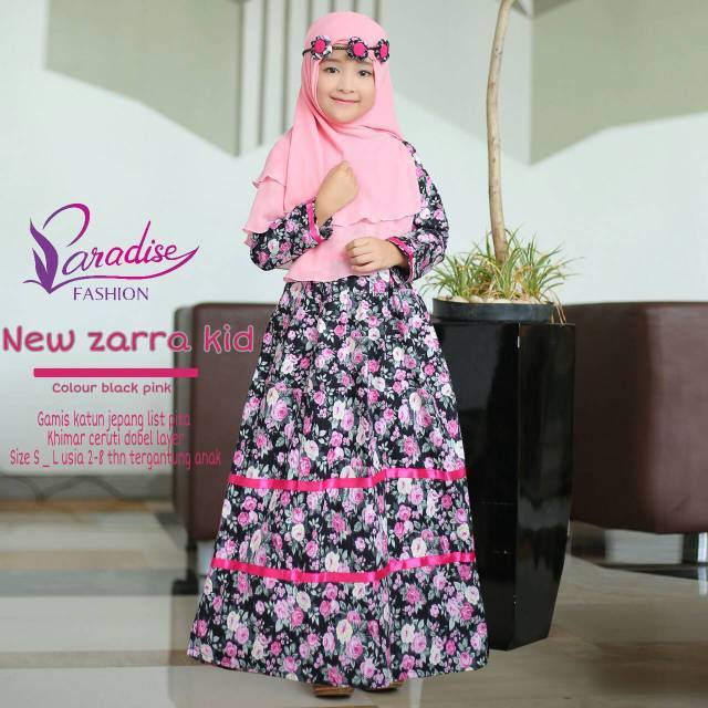 Baju Gamis Anak Katun Jepang New Zarra Untuk Anak Dari Usia 1