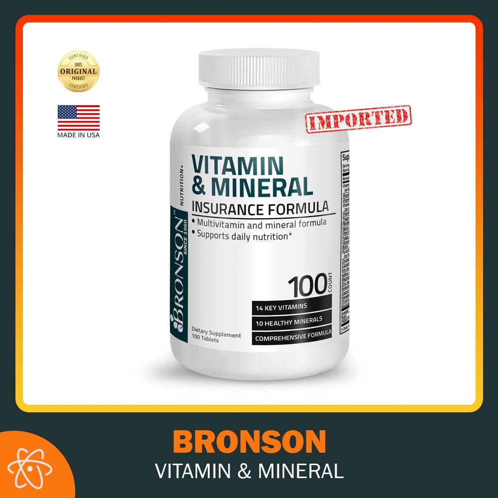 With 25 required vitamins and minerals, plus a unique . Jual Bronson Vitamin Mineral Ins Formula 100 Tablet Ori Import Usa Indonesia Shopee Indonesia