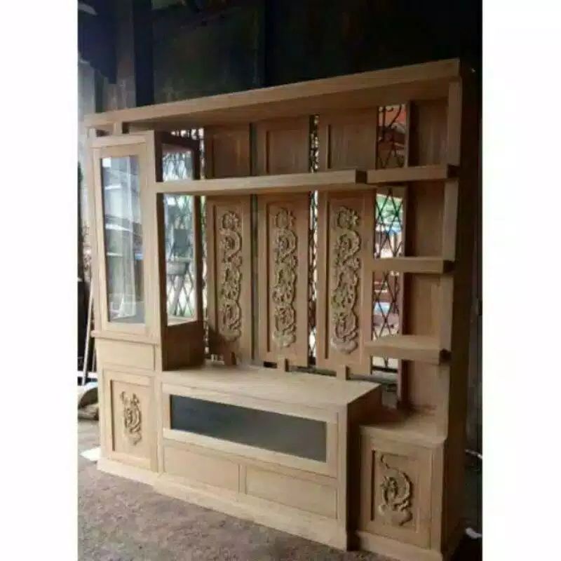 PROMO MERDEKA Partisi penyekat ruangan kayu jati perhutani | Shopee  Indonesia