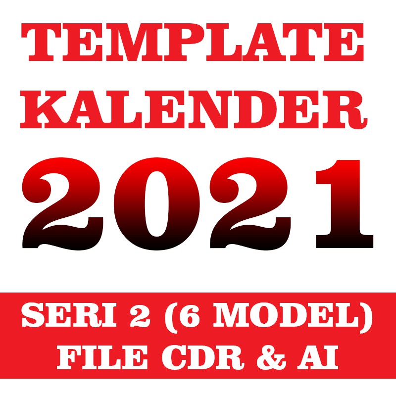 Template Kalender 2021 Seri 1 File Cdr Dan Ai Tanpa Ongkir Shopee Indonesia