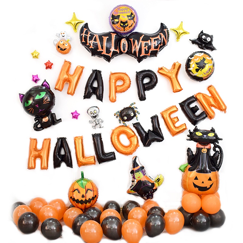 Fosin set halloween putih hantu dengan ekspresi yang. Jual Balon Aluminum Foil Tema Halloween Bentuk Kartun Burung Hantu Penyihir Labu Untuk Dekorasi Pesta Indonesia Shopee Indonesia