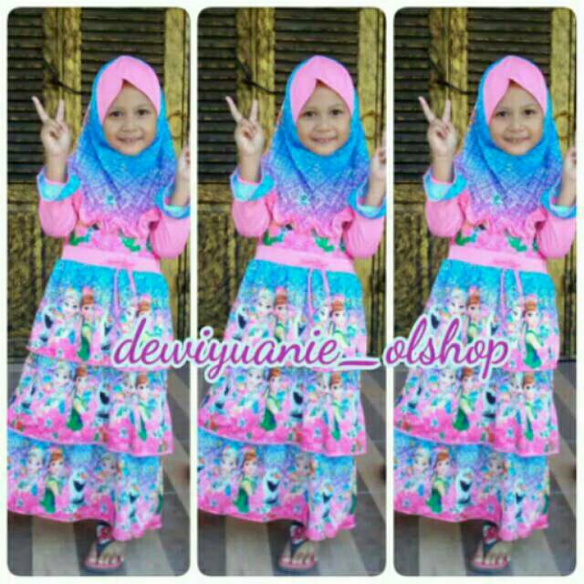 Busana Muslim Anak Perempuan Baju Muslim Anak Dress Gamis Anak