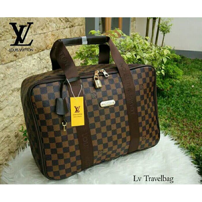 Tas Travel LV Lois Vuitton Model Koper Jinjing Besar Big Motif Damier  rk1770 | Shopee Indonesia