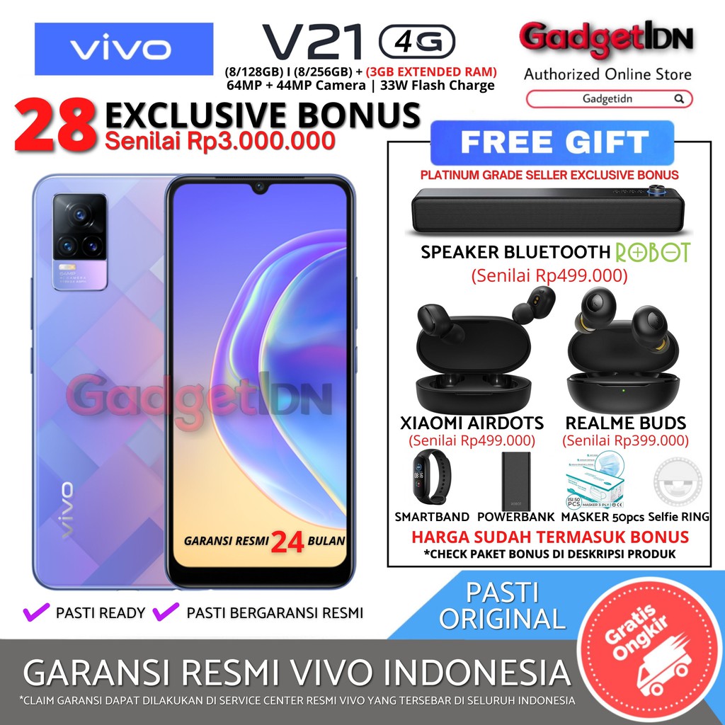 Vivo V21 Resmi Meluncur Di Indonesia Ini Harganya Halaman All Kompas 