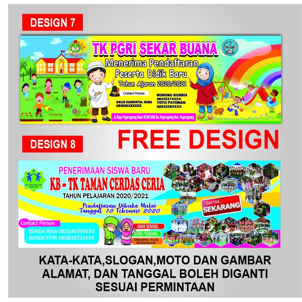 See more ideas about spanduk, pendidikan dasar, . Spanduk Penerimaan Pelepasan Siswa Tk Paud Playgrop Design Kekinian Shopee Indonesia
