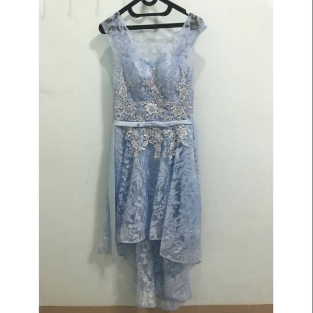 Party Dress Gaun Pesta Baby Blue Shopee Indonesia