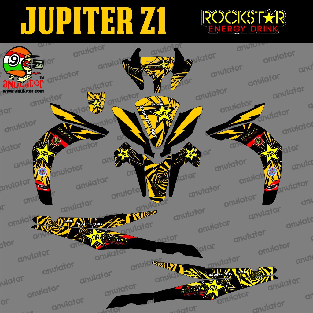 Drag bike 2014 yamaha jupiter z1 misteri injeksi trek lurus. Stiker Motor Jupiter Z1 Warna Merah - Gambar-Gambar Stiker