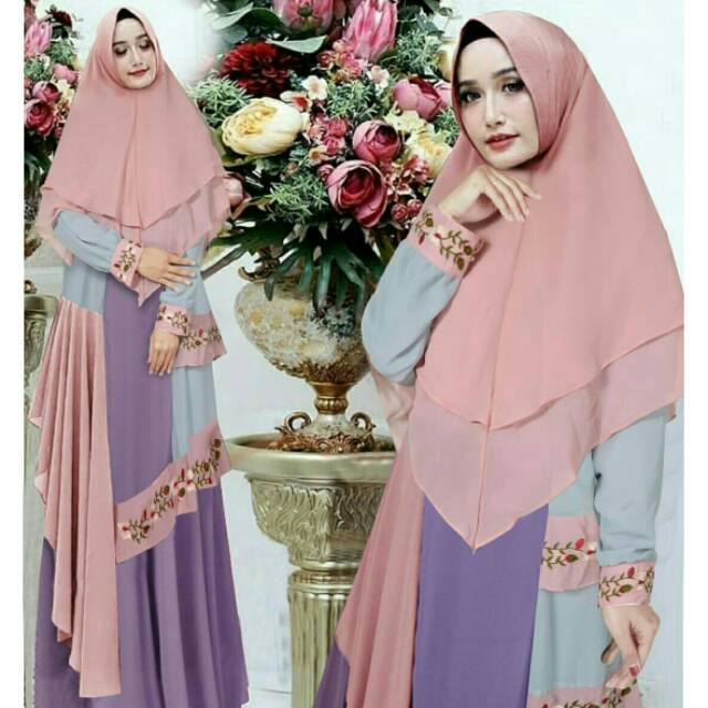 Gamis Qonita Syarii By Mp Fashion Busana Muslim Pesta Wanita