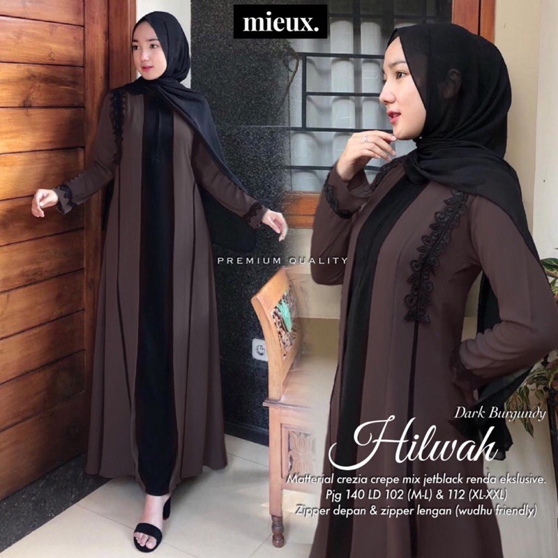 Maybe you would like to learn more about one of these? Super Mewah Gamis Branded Original Mieux Gamis Turkey Jetblack Madinah Mix Crepe Hilwa Shahia Shopee Indonesia
