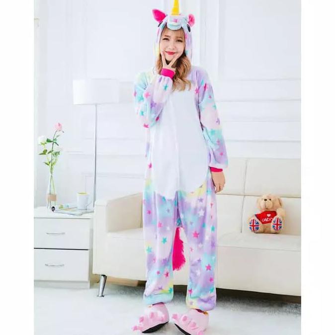 Beli baju tidur anjing atau kucing gambar unicorn di jakarta utara,indonesia. PALING MURAH KOSTUM PIYAMA BAJU TIDUR UNICORN DEWASA