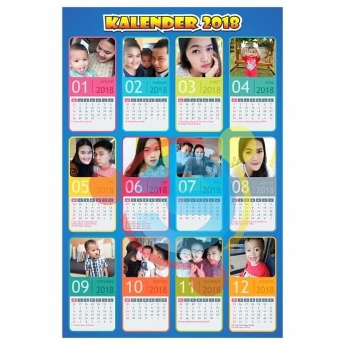 Kalender 2021 Custom Template Shopee Indonesia